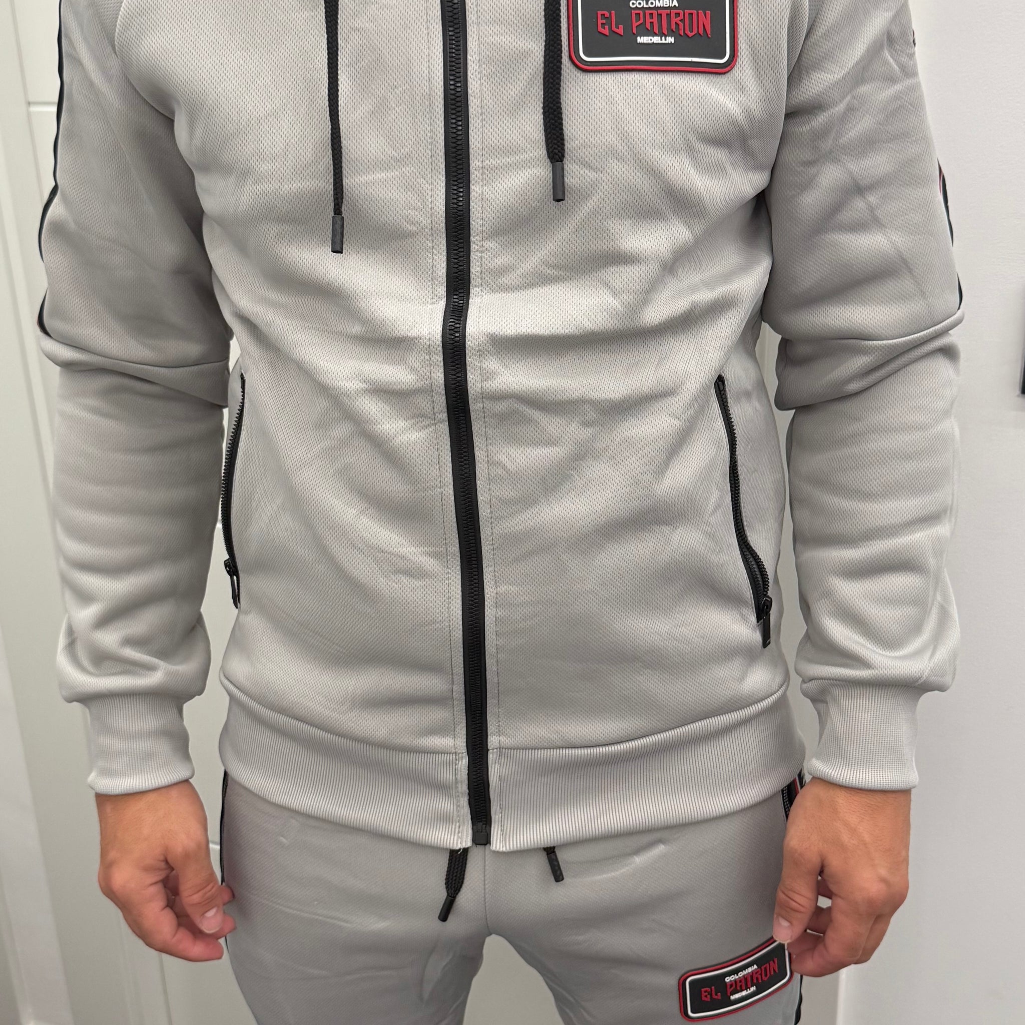 Chandal patrón engomado abertura