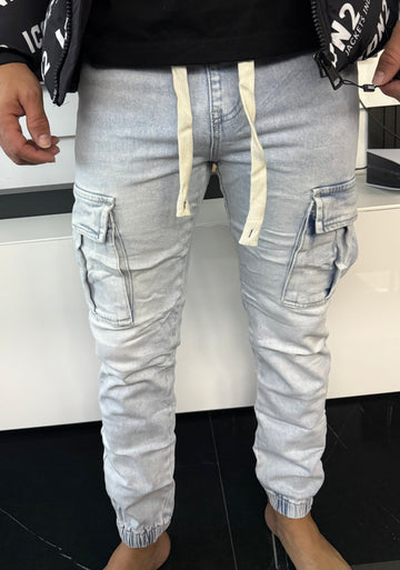 Vaqueros bolsillos con puño