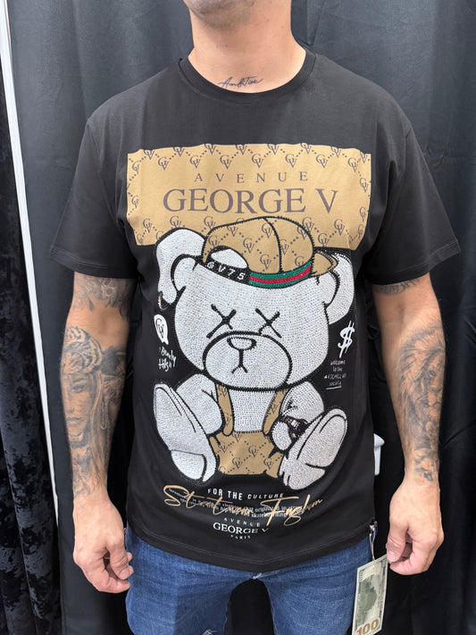 Camiseta oso gorra perlas GEORGE V