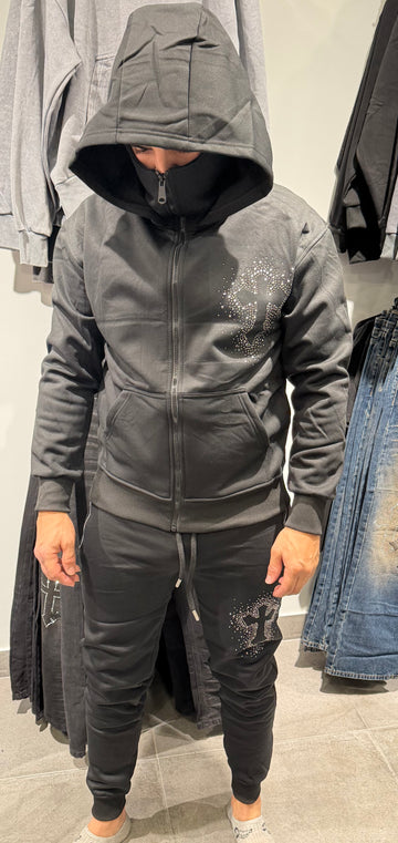 Chandal capucha cruz brilló