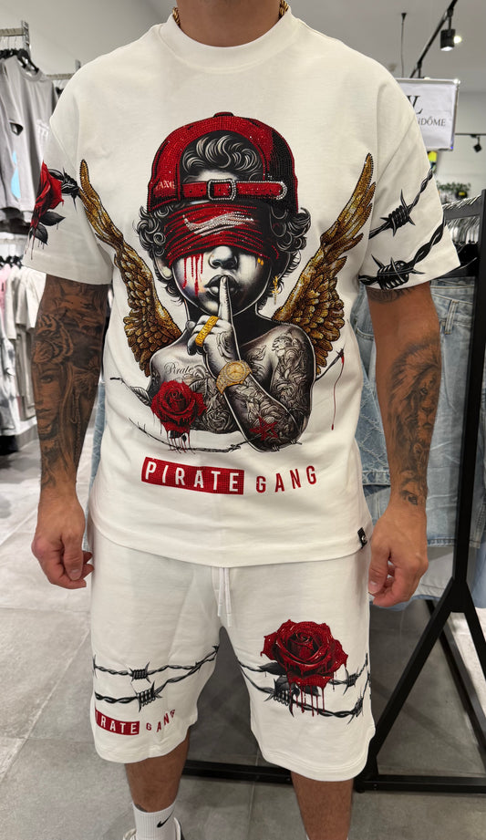 Conjunto silencio blanco PIRATE GANG