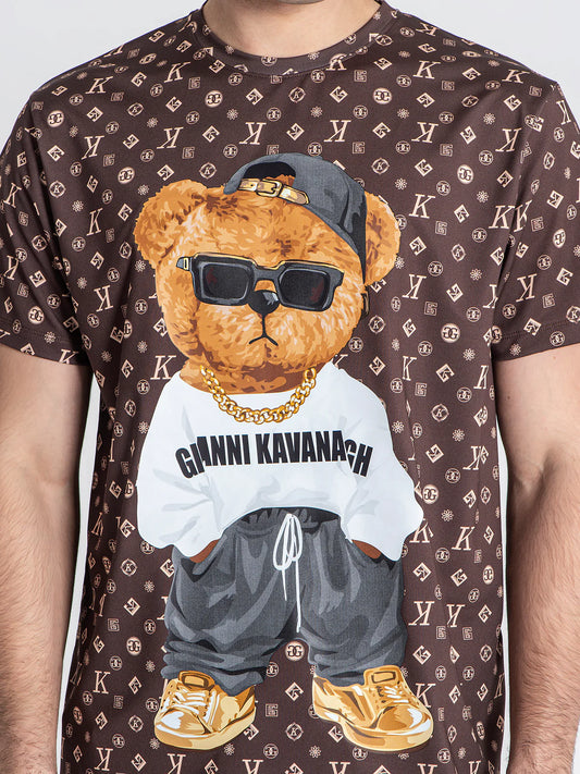 Camiseta marrón oso GIANNI KAVANAGH
