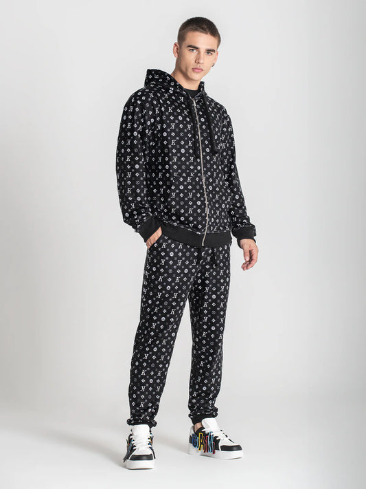 Pantalón chandal negro logo GIANNI KAVANAGH