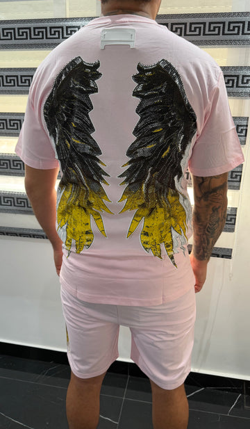 Conjunto alas abierta brillo