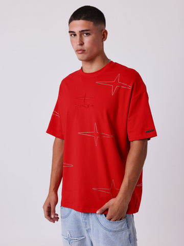 Camiseta roja brillo PROJECTXPARIS