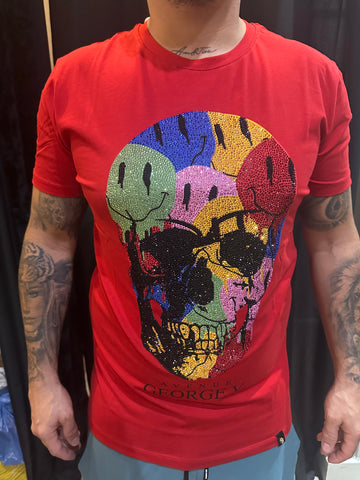 Camiseta calavera brillos George V