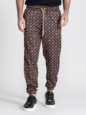 Pantalón marrón logos GIANNI KAVANAGH