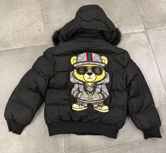 Chaqueta oso gafas niño