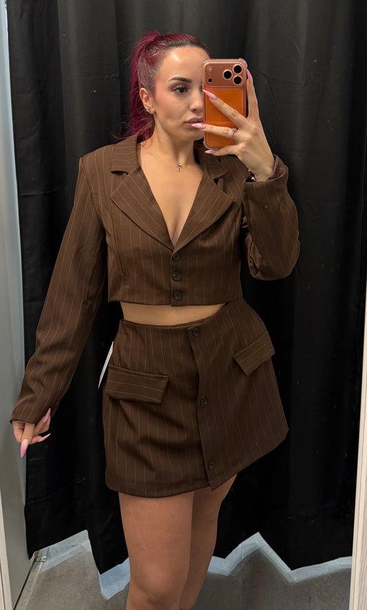 Conjunto chaqueta rayas