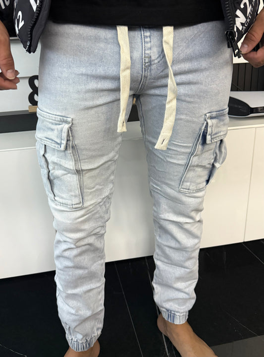 Vaqueros bolsillos con puño