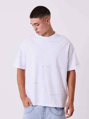 Camiseta blanca brillo PXP