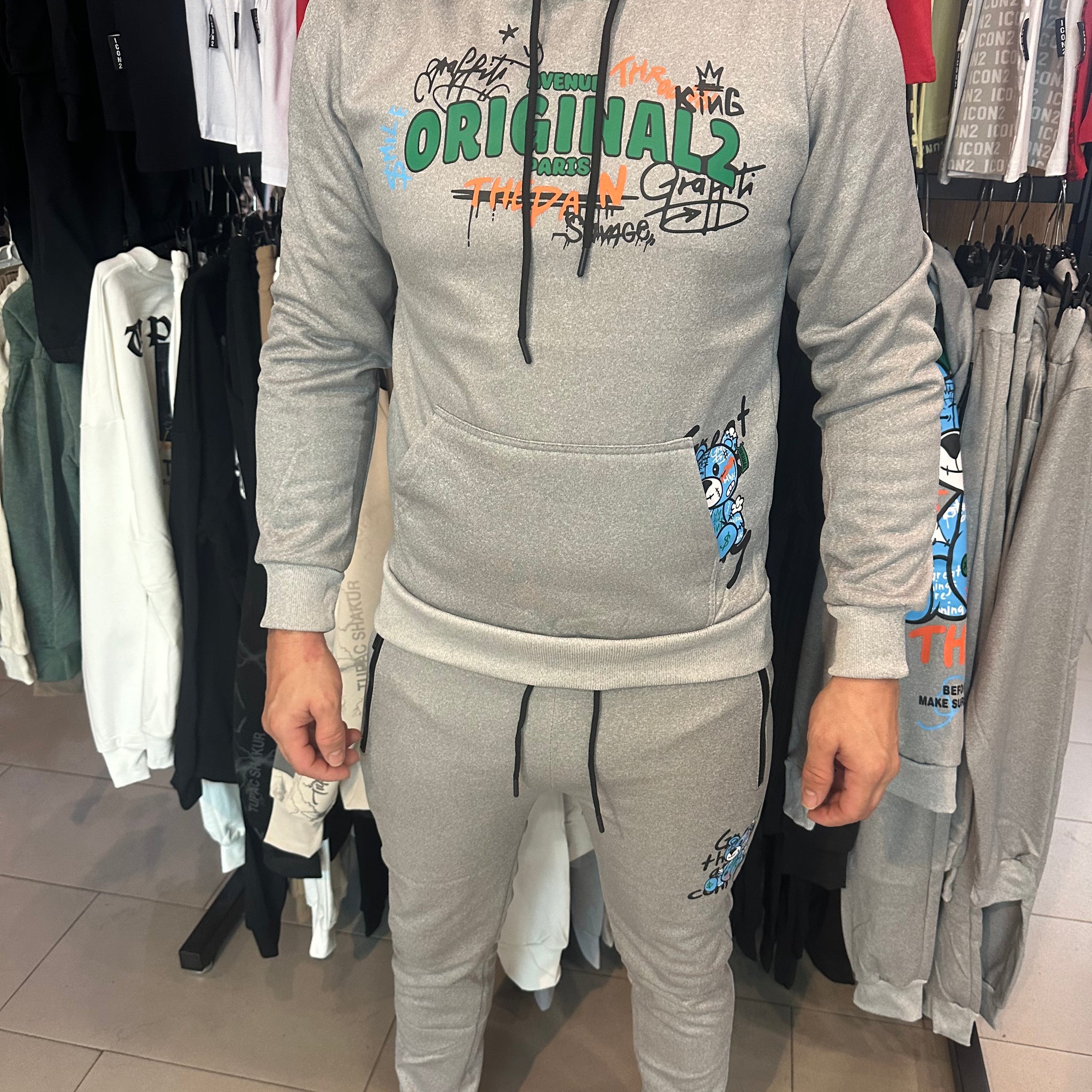 Chandal sudadera oso color