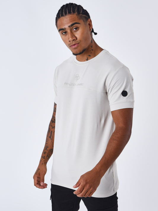 Camiseta lisa con logo bordado PROJECTXPARIS