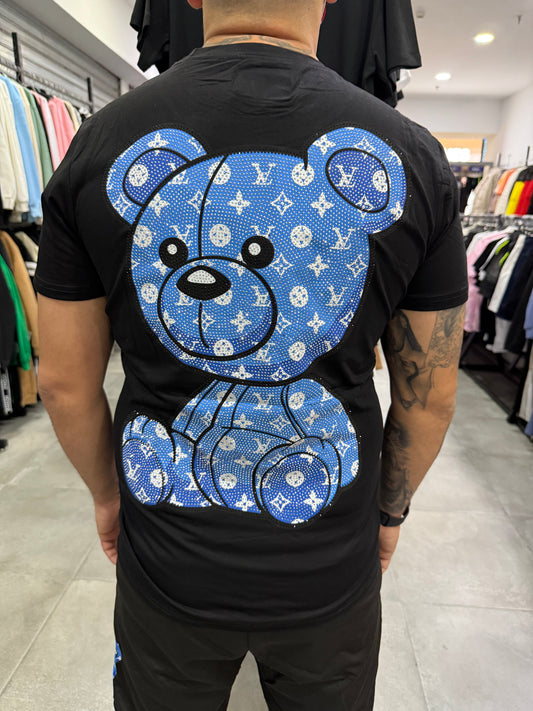 Conjunto corto oso brillo espalda