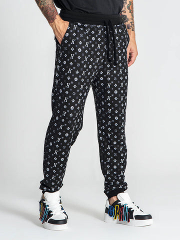 Pantalón chandal negro logo GIANNI KAVANAGH