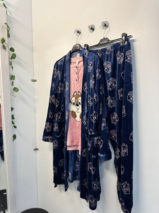 Pijama ardilla 3 piezas