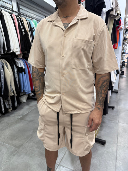 Conjunto rallado bolsillos