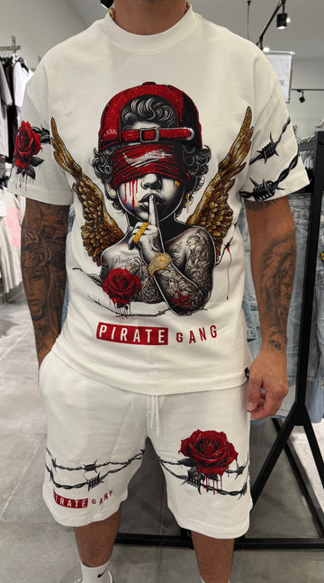 Conjunto silencio blanco PIRATE GANG