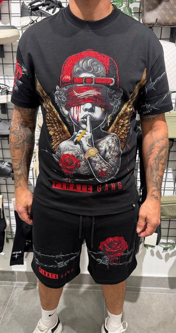 Conjunto silencio negro PIRATE GANG