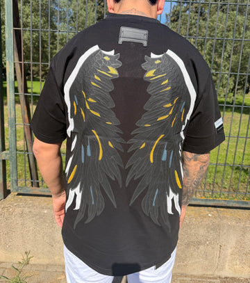 Camiseta alas bordado