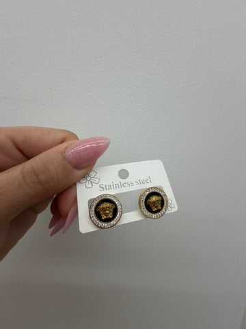 Pendientes versa redondo brillo