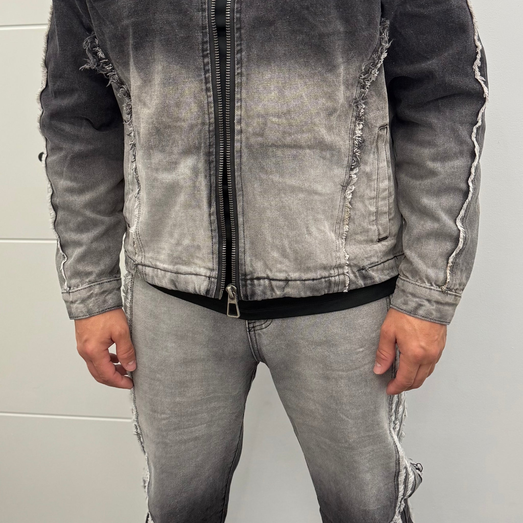 Conjunto vaquero bicolor