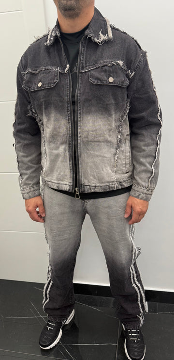 Conjunto vaquero bicolor