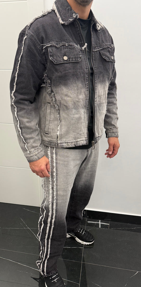 Conjunto vaquero bicolor