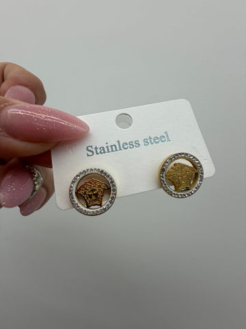 Pendientes versa borde brillo